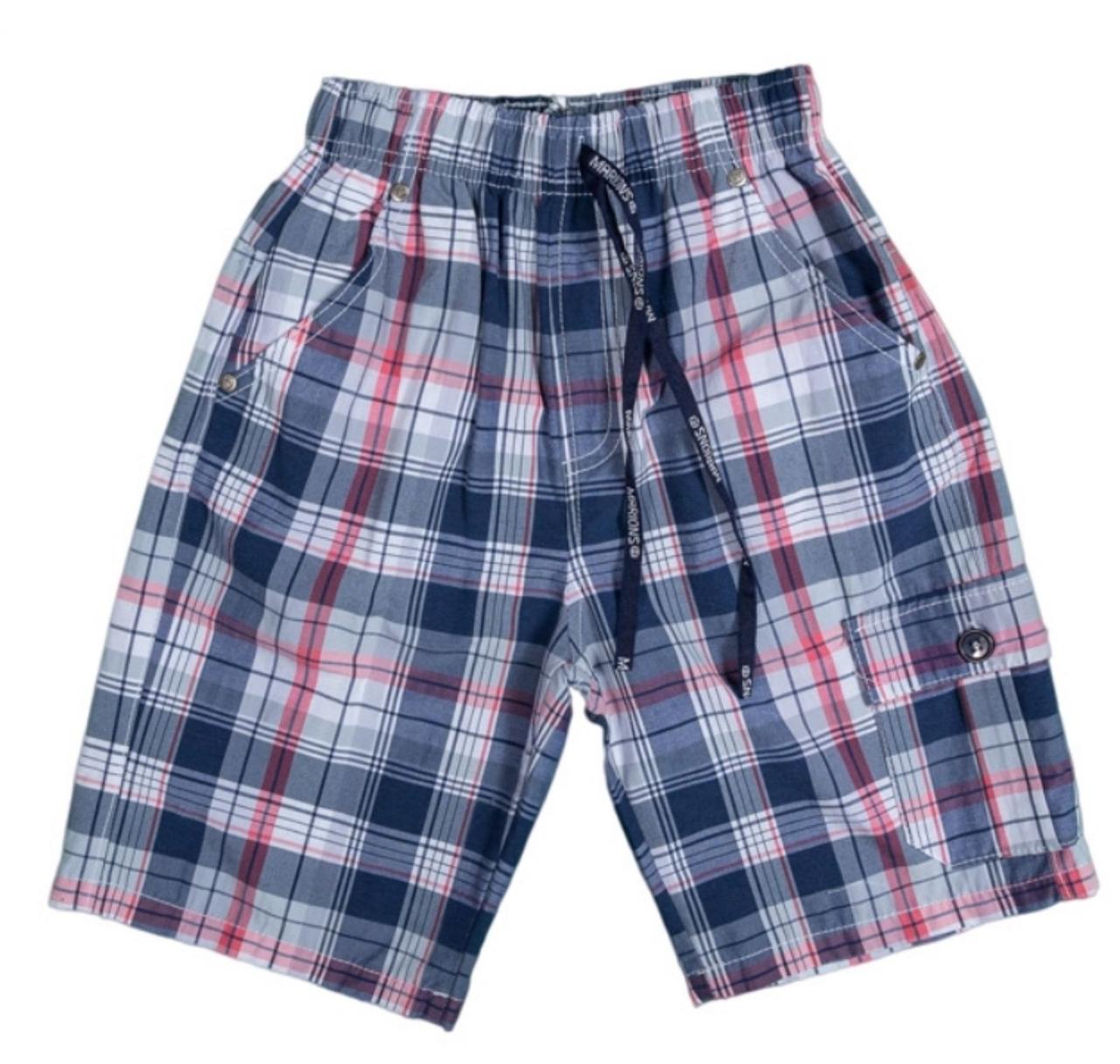 Дитячі шорти в клітинку для хлопчиків (128-164 р), фото 1