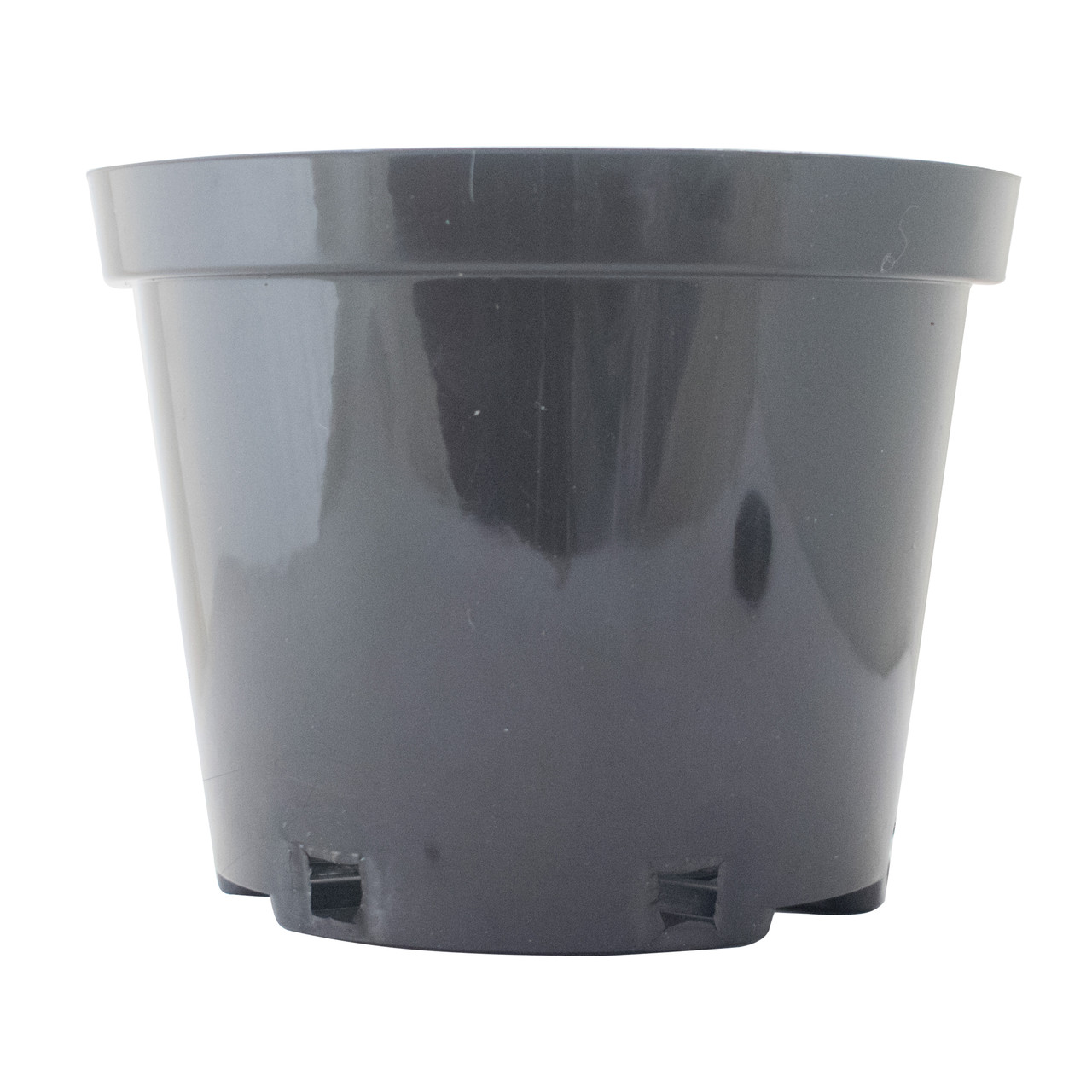 Пластиковий горщик для розсади з перфорацією круглий 17x13 см 2 л технічна тара Кісон, фото 1