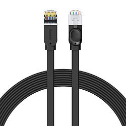 Кабель BASEUS high Speed RJ45 Gigabit network cable (flat cable) |3M| Чорний