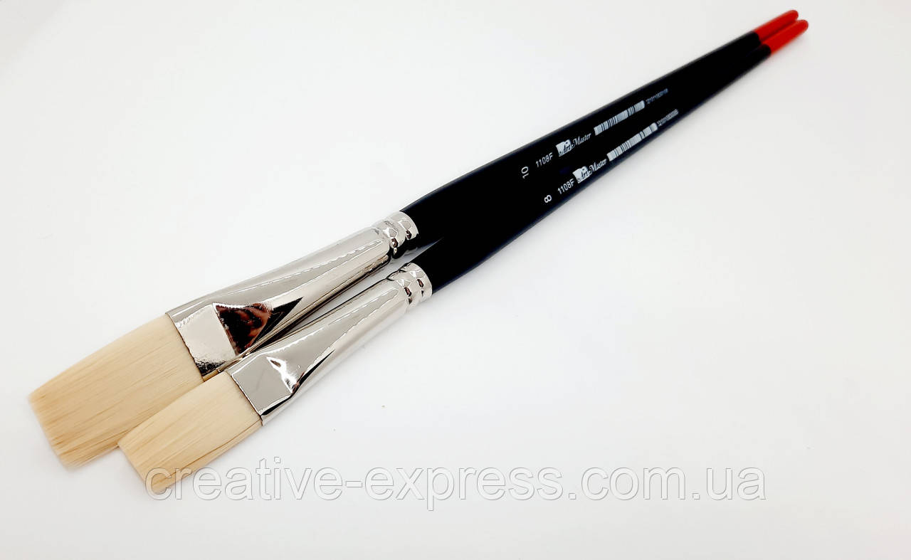 Синтетика плоска з довгим ворсом 8 (1108F) д.р, пензель Art Master