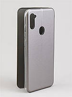 Чехол - книжка для Samsung A11 цвет серый \ чехол-книга Самсунг A11 магнитная отдел для карты