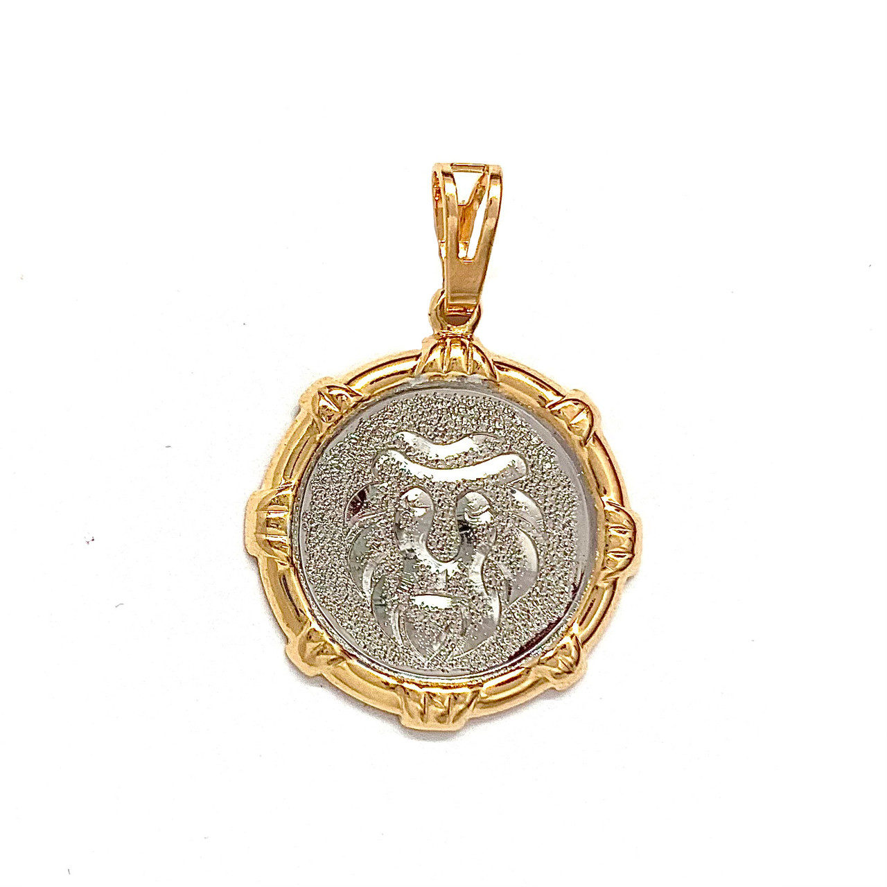 Підвіска Xuping знак Зодіаку "Лев" з медичного золота, позолота 18K+родій, 42468 (1)