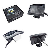 Монітор для камери заднього виду DS-4.3 кольоровий автомобільний екран 4.3" з 2 відеовиходами, фото 5