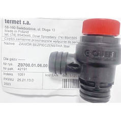 Z0700010600 Вибуховий клапан 3bar Termet (ориг.)