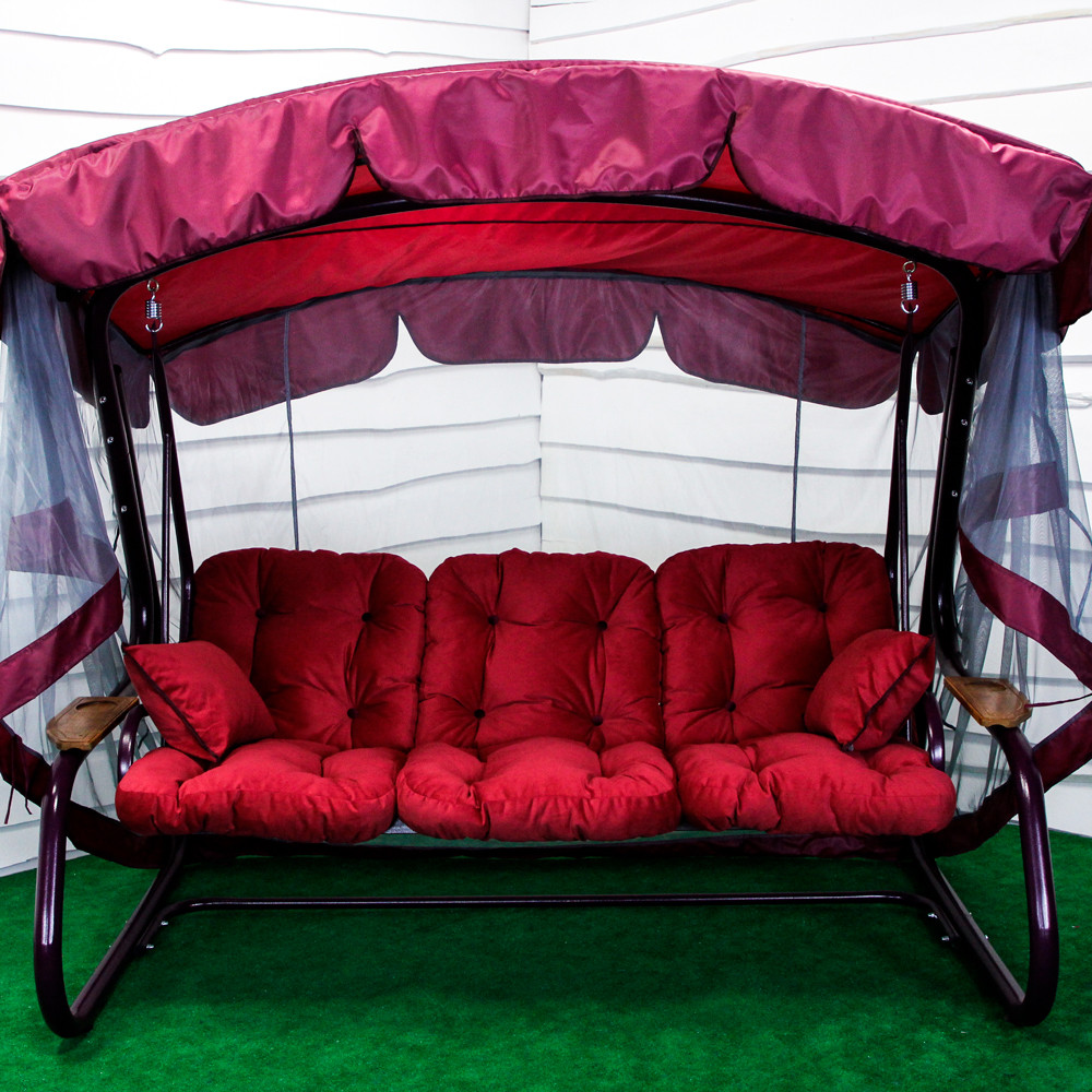 Гойдалка з відкидною спинкою й анти москітною сіткою Марсала GreenGard, фото 1