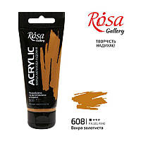 Фарба акрилова, Вохра золотиста, 60мл, ROSA Gallery