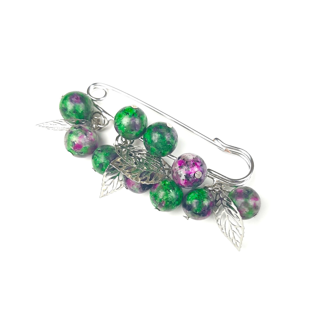 Циозит. Брошка з натурального каменю, фото 1