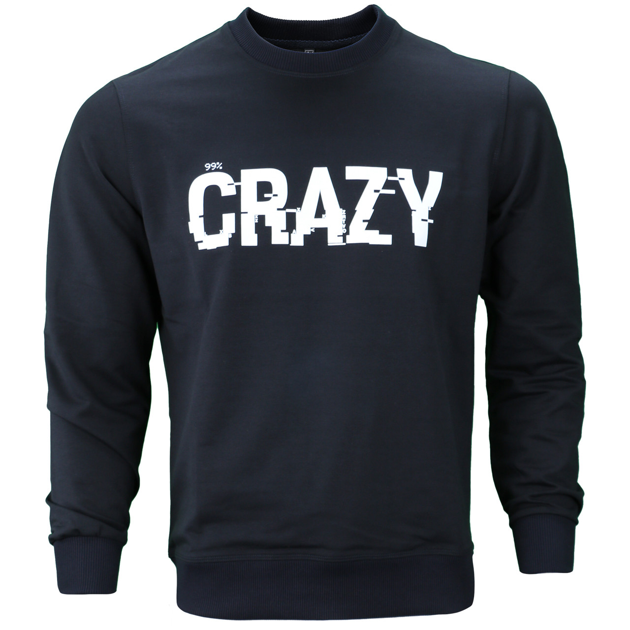 Світшот т синій HOPE з принтом "CRAZY" DBLU S(Р) 19-233-002