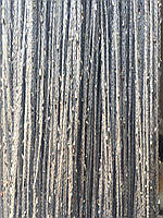 Штори-нитки серпанок однотонні з люрексом 3мх3м сірий