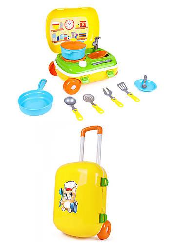 Кухня з набором посуду у валізі на колесах, фото 1