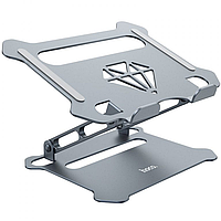 Подставка для ноутбука, планшета, книги HOCO Diamond aluminum alloy folding computer stand PH38 Серый