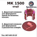 Форма металева МК-1500 стандарт, розбірна для колодяних кілець 1500 мм, фото 3