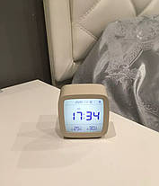 Часы будильник Xiaomi Qingping Bluetooth Alarm Clock Beige только зелёный цвет в наличии, фото 2