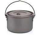 Туристичний титановий казанок Widesea Titanium 1300 мл ультралегкий казан з титану для кемпінгу та походу, фото 3
