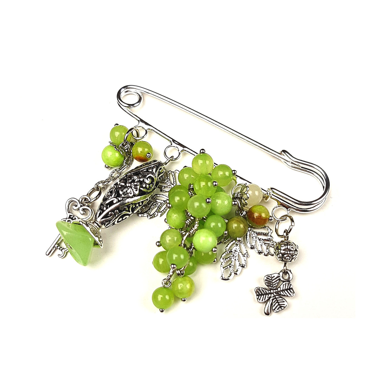 Онікс. Брошка з натурального каменю, фото 1