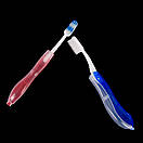 Зубна щітка дорожня складана для походів та туризму чорна, фото 7