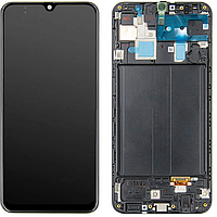 Дисплей модуль тачскрин Samsung A315 Galaxy A31 черный OLED с широкой рамкой в рамке