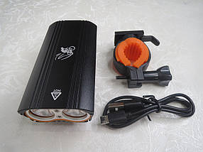 Велосипедна передня фара LR-Y2 T6 (1600Lumen) від USB, велоліхтар West Biking, фото 4