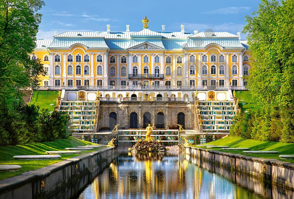 Пазли на 500 елементів (47 х 33 см) Петергофський палац (Castorland, Польща), фото 1
