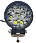 LED кругла фара 27W, 9 ламп, вузький промінь 10/6000K 30V, фото 3