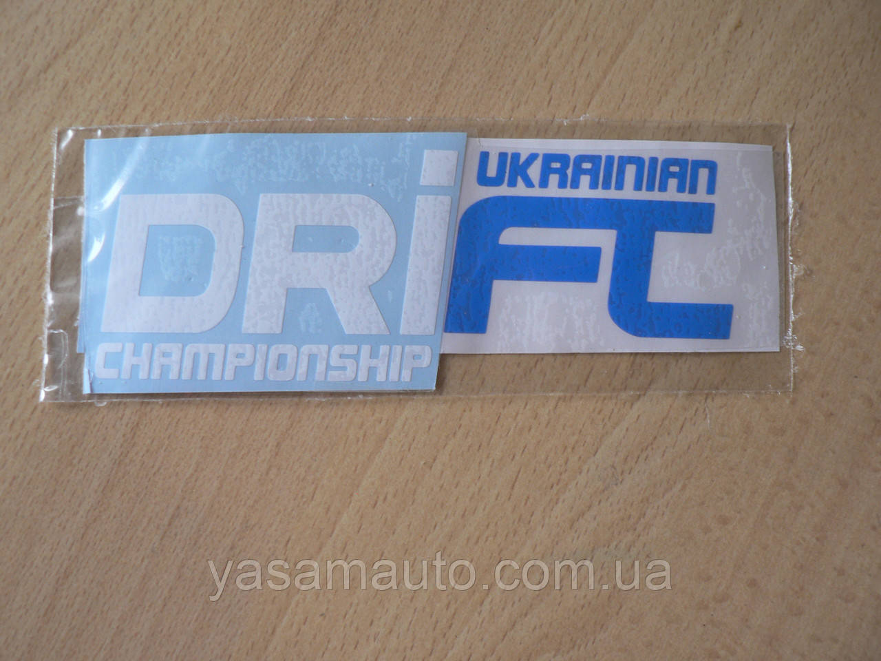 Наклейка vc спорт Дрифт 150х53мм білосиня Ukrainian Drift Championship UDC на автоперегони