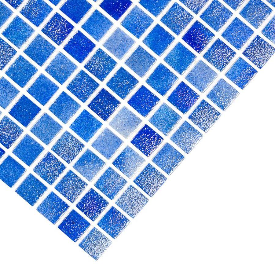 Мозаїка PWPL25503 BLUE  облицювальна синя з присипкою та перламутром для ванної, душової, кухні