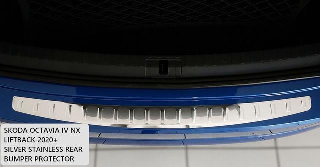 Skoda-Octavia-4-Liftback-Stal-silver rearbumper protector 