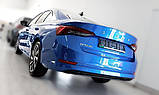 Защитная накладка на задний бампер для Skoda Octavia IV NX Liftback 2020+ /нерж.сталь/, фото 3