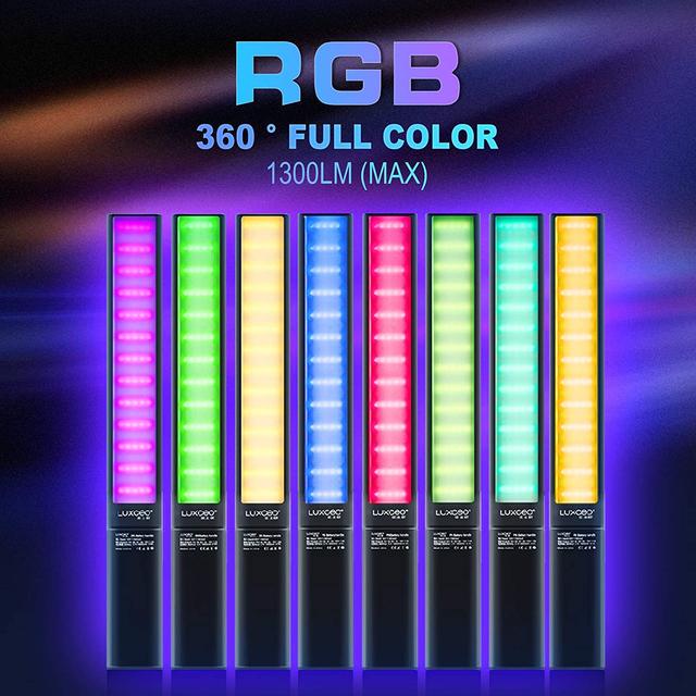 Портативная светодиодная RGB лампа LUXCEO, возможность работы как PowerBank RGB