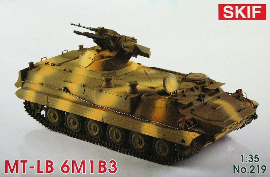 Пластикова модель 1/35 SKIF 219 радянський броньований транспортер-тягач МТ-ЛБ 6М1Б3, фото 1