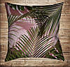 Подушка с 3D принтом Тропические листья