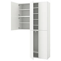 IKEA PLATSA Гардероб, 6 дверей, Фоннес белый (593.365.57)