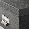 IKEA TJOG Контейнер с крышкой, темно-серый (404.776.65), фото 2
