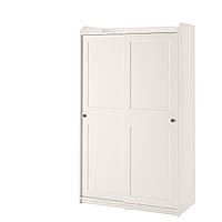 IKEA HAUGA Шкаф с раздвижными дверцами, белый (604.569.16)