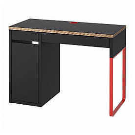 IKEA MICKE Письмовий стіл, антрацит / червоний (804.898.50)