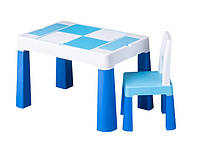 Комплект Мултифан 1+1 (Столик и стул) Синий | "TEGA", три контейнера для хранения