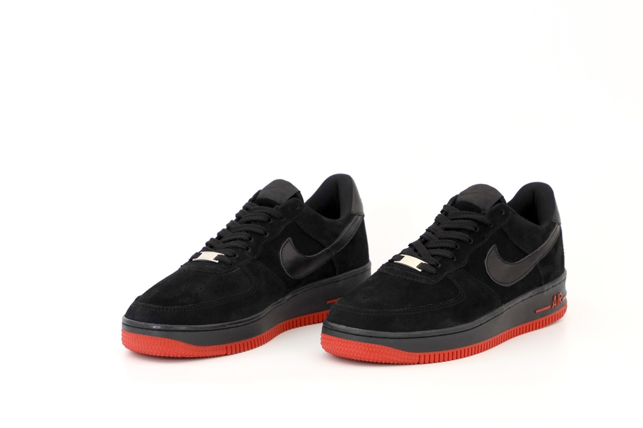 Чорні чоловічі замшеві Кросівки Nike Air Force