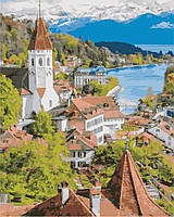 Картина по номерам Швейцарский город, 40х50 ArtStory (AS0862)