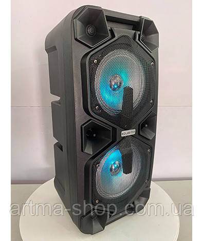 Портативна акустика Ailiang kolav Bluetooth, Колонка 100 Ватт, Світломузика, Чорна