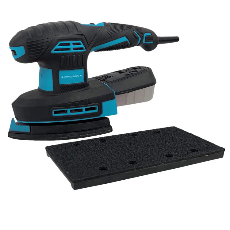 Вібраційна шліфувальна машина Kraissmann 250 MS-A 12 ( 2 змінні платформи в комплекті : пряма 90*187 і форми праски)