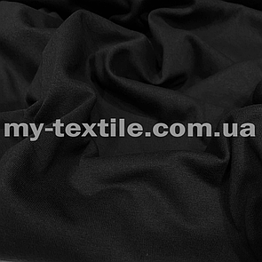 Кулір бавовна 140 gsm ширина 200 см Чорний