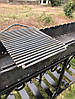 Стаціонарний мангал із дахом 4 мм на 12 шампурів переносний металевий кований, фото 4