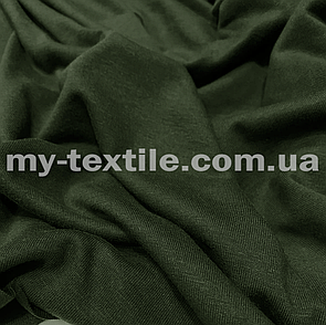 Кулір бавовна 140 gsm ширина 200 см Хакі