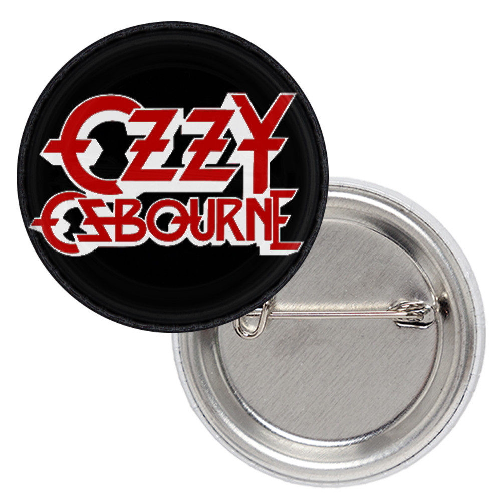 Значок Ozzy Osbourne (red logo)