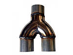 Y-pipe-U розгалужувач діаметр 60, нержавійка/алюмінізований