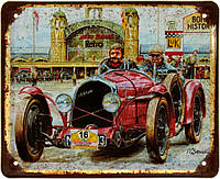 Металлическая табличка / постер "Wikov 7/28 Sport, 1931" 22x18см (ms-002422)