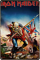 Металлическая табличка / постер "Iron Maiden - The Trooper" 20x30см (ms-002272)