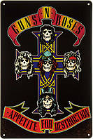 Металлическая табличка / постер "Guns N Roses (Appetite For Destruction)" 20x30см (ms-002260)