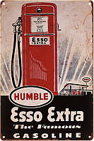 Металлическая табличка / постер "Esso Extra (Humble)" 20x30см (ms-002231)