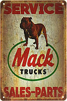 Металлическая табличка / постер "Mack Trucks (Service)" 20x30см (ms-002204)